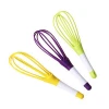 Hot sale 2 in 1 Various color rotate manual egg beater egg whisk