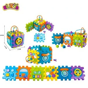 Hot Sale Activity Cube for Toddlers Baby Educational Musical Toy for Kids Assembling Toys
