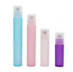 Hot Sale Colored Perfume Roll On Bottle Pen Shape Plastic Roll On Bottle with Steel Roller Ball
