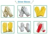 Hot sale cow grain full leather truck driver hand gloves for man and woman