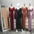 Import Hot sale new arrival orange lavender color turkey women dubai model abaya pleated maxi islamic clothing from China