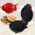 Import Hot Sale Round Classic Red Biscuit Breakfast Machine Belgian Bubble Cone MINI Waffle Maker from China