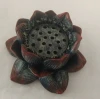 Hot Sale Wholesale quality lotus shaped polyresin  incense burner