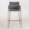 Hot sale wicks furniture rose gold bar stool chair set gold