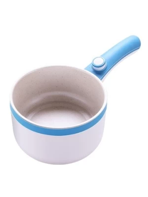Hot Sales 1.5L Household mini Electric Cooking Hot Pot Stainless Steel Multi-functional Rice Soup Noodle Frying Pan