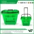 Import Hot sell good cheap 31 Liter HDPE red color double handle roll shopping plastic vegetable basket with wheels (YB-W010) from China