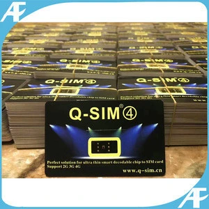 Hot selling Q-SIM 4 card for mobile phone