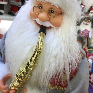 Hot-selling Santa Claus Christmas Moving Santa Claus for Outdoor Christmas With Saxophone