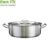 Hotel restaurant cookware, sauce pot, stew pan  brazier stainless steel hot pot saucepan cooking pan with lid