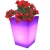 Import Hotsale led illuminating flower pot/ outdoor solar lighting flower pots from China