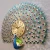 Import Household fashion creative peacock wall clock living room decoration European-style clock from China
