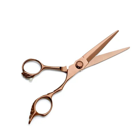 HS-0025 OEM/ODM Customized Size Bronzing SUS440C Stainless Steel Scissors Hair Professional Hair Cutting Hairdressing Scissors