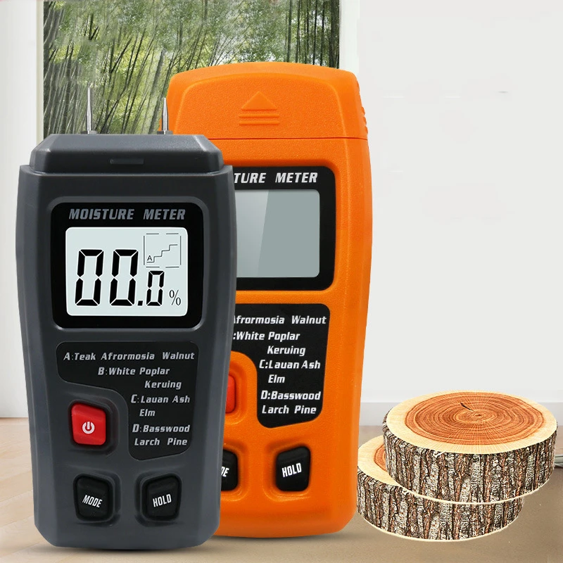 Humidity Tester 0.5 percent 4 Digital LCD Wood Moisture Meter Detector Hygrometer 0-99% Humidity Tester Timber Damp Detector