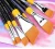 Import Hwahong 972 7# nylon synthetic hair paint brush from China