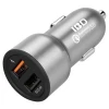 IBD shenzhen factory Newest OEM Metal Silver Gray qualcomm qc 3.0 quick charge 2 usb car charger