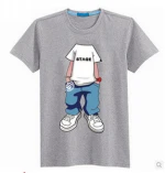 individuality creative animation printing t shirts cool clothes loose short sleeve t shirts for couples in China manufacture