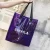 Import Ins fashion popular colorful standard size silk printing transparent pvc tote shopping bag from China