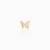 Import INS trendy creative design mini butterfly gold plated robot zircon brass jewelry stud earring from China