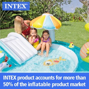 Buy Intex 57129 Gator Play Center Inflatable Kiddie Spray Wading Pool ...