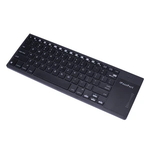 iPazzPort RGB backlit Bluetooth touchpad keyboard mouse combo for iPad, tablet, PC, etc OEM / ODM medium-sized multimedia