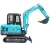 Import ISO9001 CE Super small equipment mini excavator 0.8 1ton 2ton 3ton excavator farm garden tractor from China