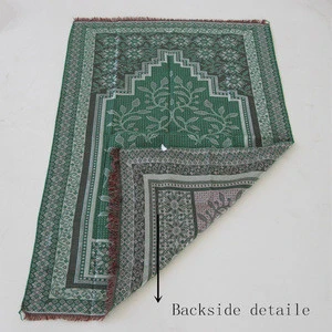 Jacquard weaving prayer mat carpet rug moslem carpet
