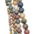 Import jewelry making beads strand multi color Picasso stone loose bead from China