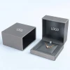 Jewelry Packaging Box Ring Necklace Pendant Bracelet black box leather jewelry box