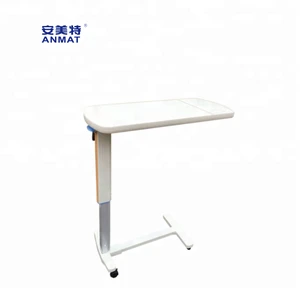 JH-i003 Coated steel luxurious overbed table for hospital bedside table