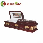 KBU18 Last dinner funeral wooden casket for American Style