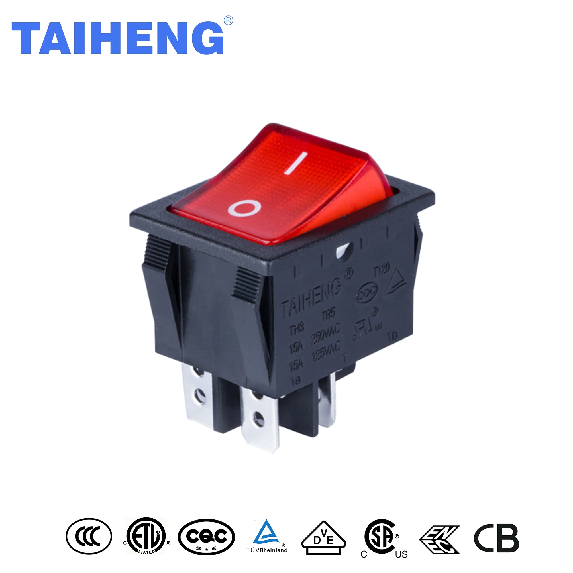 KCD4 waterproof rocker switch 3A 250V toggle switch 4 pins on -off power rocker switches