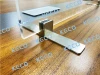 KECO Desktop Partition Clamp Stainless Steel Glass Screen Side Mount Clamp