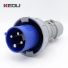 KEDU IP67 3 phase 9h 200-250V 3P+PE 63 amp industrial male female plug and socket