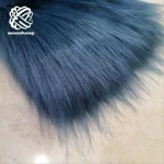 Keqiao Factory Lowest Wholesale Price Long Pile Plush Luxury Fashion Super Soft Fake Fox Fur Fabric