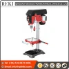 Keyed chuck bench drill press with table roller extension power tool
