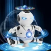 Kids Electronic Intelligent Smart Toy Flash Light Naughty Stunt Walking Dancing Robot With Music