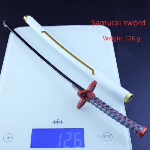 Kimetsu No Yaiba  sword Metal Key Chain Demon Slayer Toy  Anime surrounding Samurai Sword Alloy Model