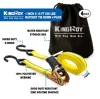 KingRoy amazon top seller small retractable automatic ratchet tie down set straps