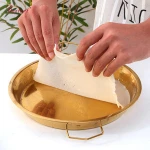 Kitchen accessories stainless steel dinnerware dish cold rice noodles plate tray
