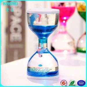 KM-CP19 Home decor acrylic sand timer,colorful sand hourglass