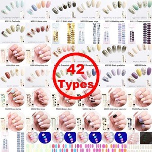 2pcs Transparent Round Number Nail Art Sticker Nail Polish Gel