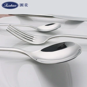 Korean Style 18/10 Metal Hollow Handle Spoon Fork Knife Dinner Cutlery Set Stainless Steel 24 PCS Flatware Set