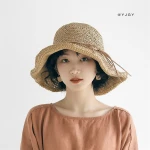 Lady Sun Hats Female Customise Decorated Beach Straw Hat