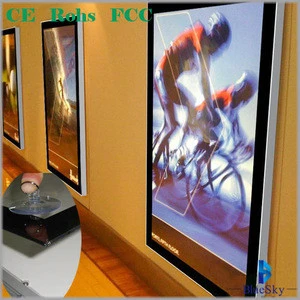 Large cinema color matching advertising  LED magnetic panel light box with led panne light box of suction cup opening