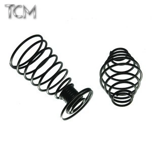 large compression spring used in heavy machinery equipment