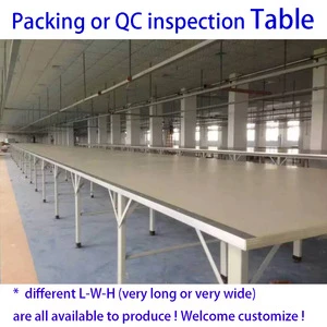 Large Woodworking Bench for inspection and packing