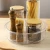 Import Lazy Susan 2 tier porcelain bearing spinning plastic tray Compartment Anti Skid Turntable Kitchen Organizer Round Rotating from China