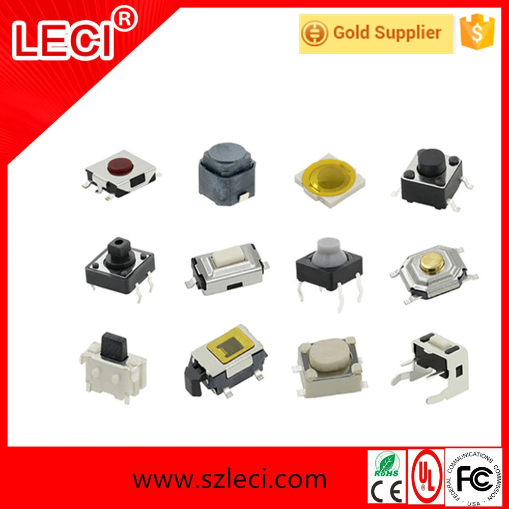 Leci Factory Premium Tact Switch SMD 10mm Tact Switch with 4 Pins