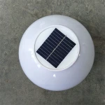LED solar column head light white light outdoor waterproof solar fence light for road, garden, terrace, driveway, fence