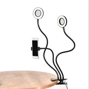LED Studio Camera Photo Phone Video Light Lamp With Tripods Selfie Stick Ring Table Fill Light bower ring light